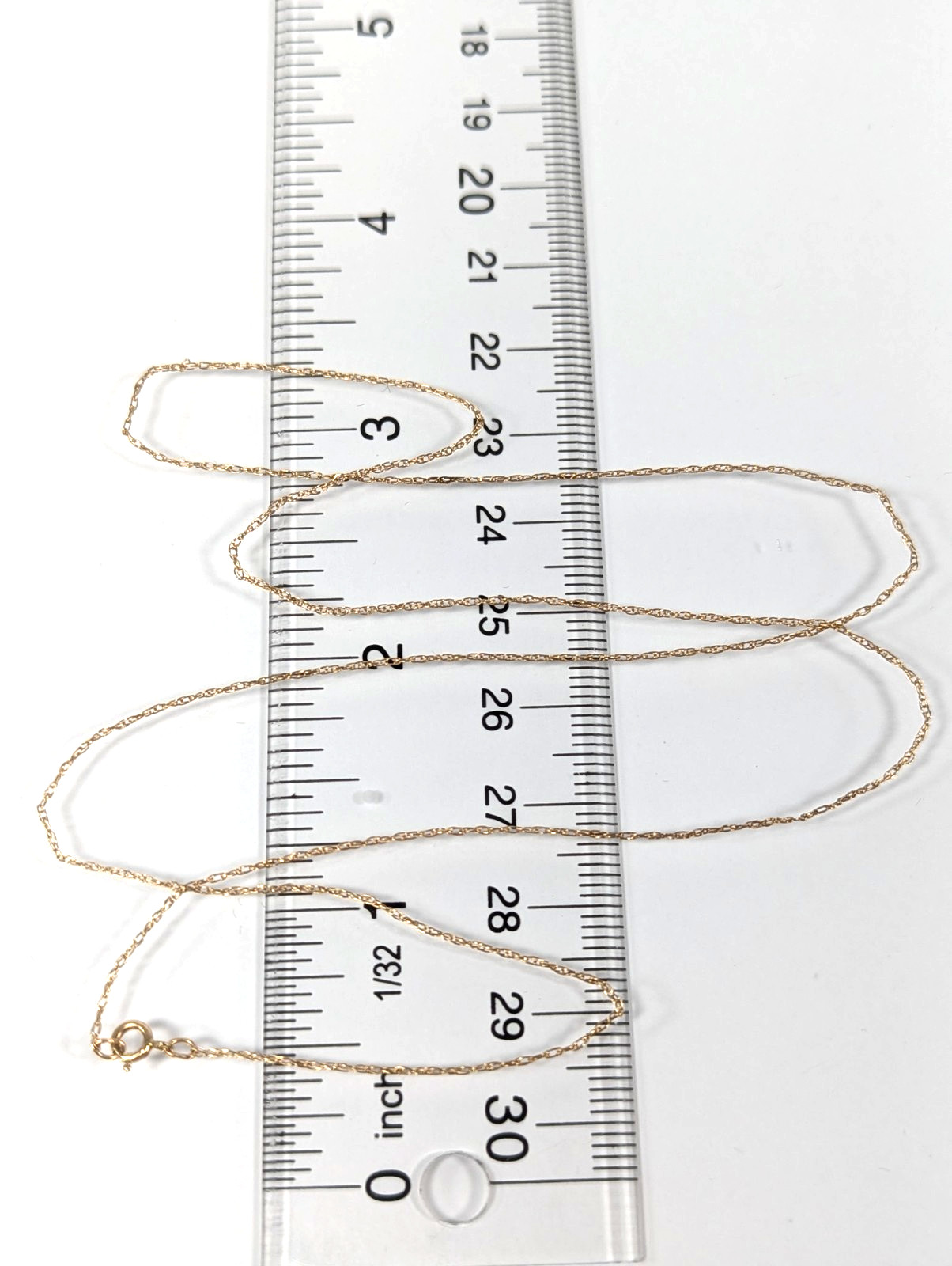Vintage 10K SOLID Yellow Gold Cable Rope Necklace Jewelry 21″ Gift FREE Shipping