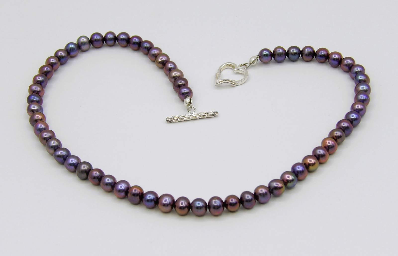 14 inches Long HQ Dark Potato Genuine Freshwater Pearl Necklace Jewelry NK899