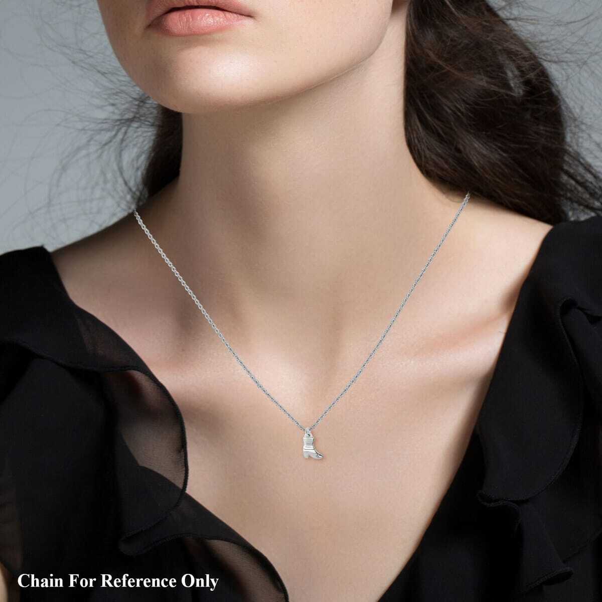 SUPER CUTE!! Sterling Silver High Heel Boot Pendant 2 Grams