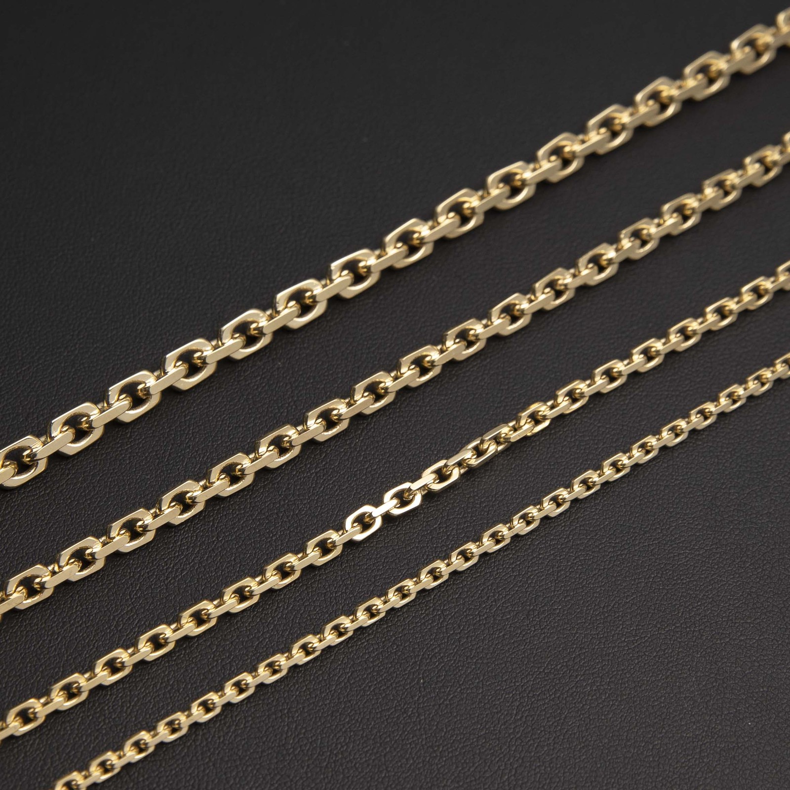 Solid 10K Yellow Gold Shiny Chunky Box Link Chain Necklace Real 10K All Sizes