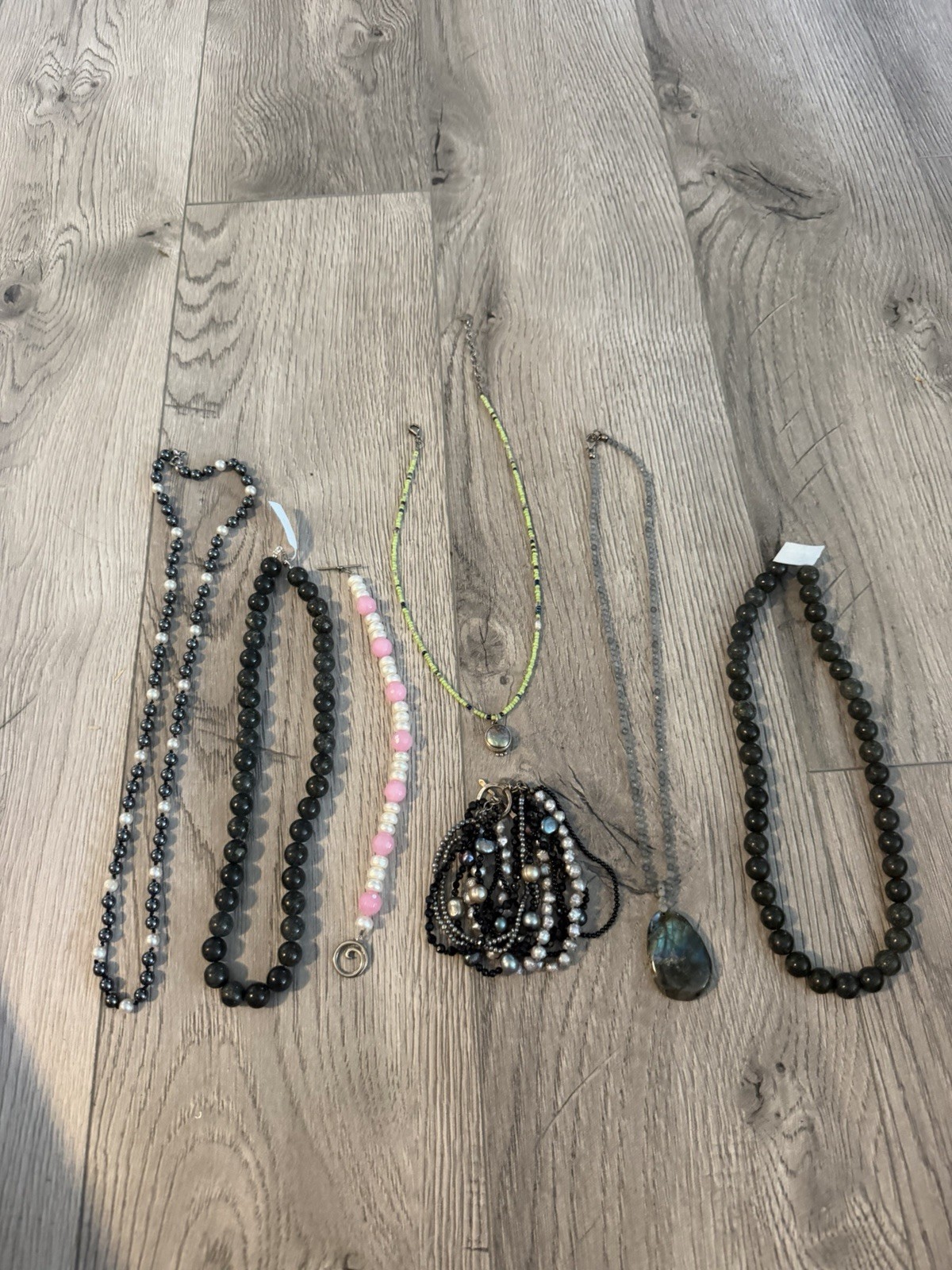 Vintage To Modern Sterling Silver And Beads Necklaces & Bracelets Lot