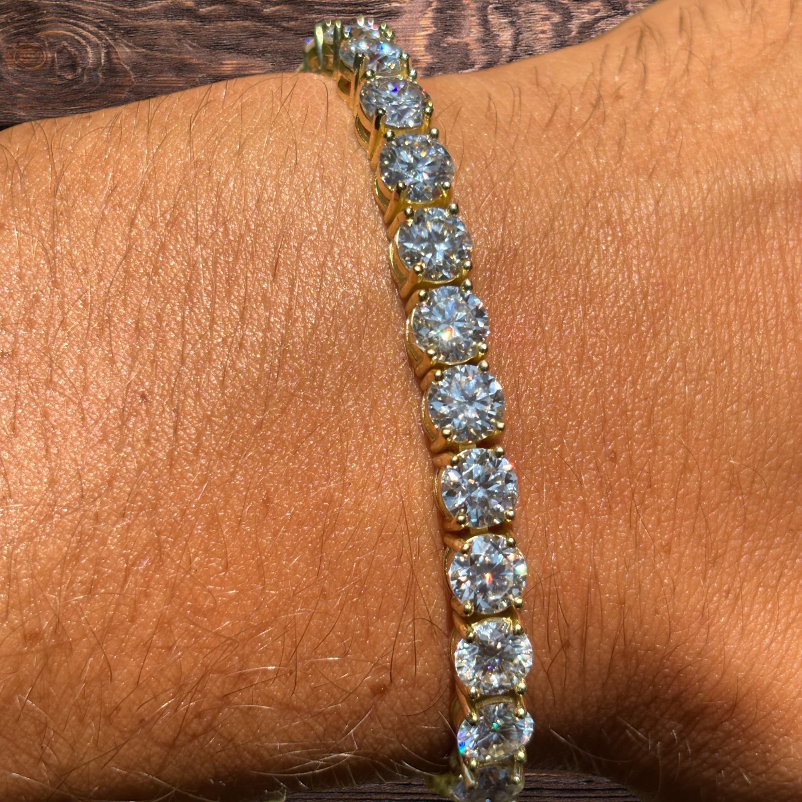 6mm Tennis Bracelet – Moissanite Or CZ – 925 Silver or 14k Gold/Rose Vermeil