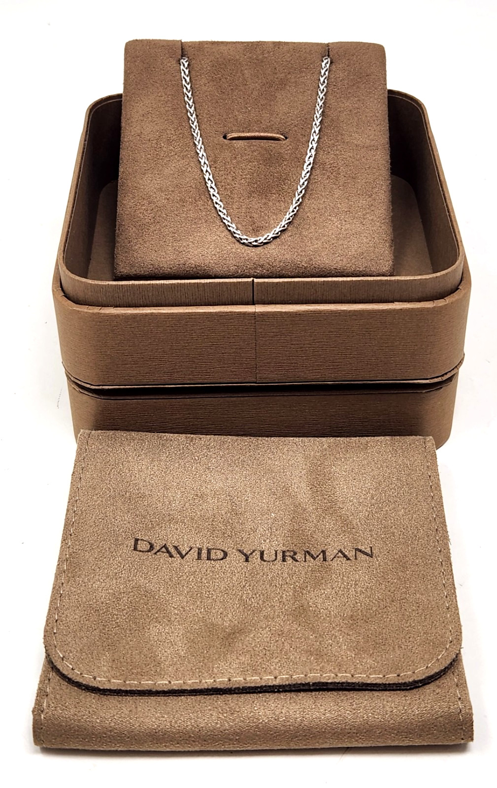 David Yurman 925 Silver 24” Wheat 2.25mm Wide Necklace
