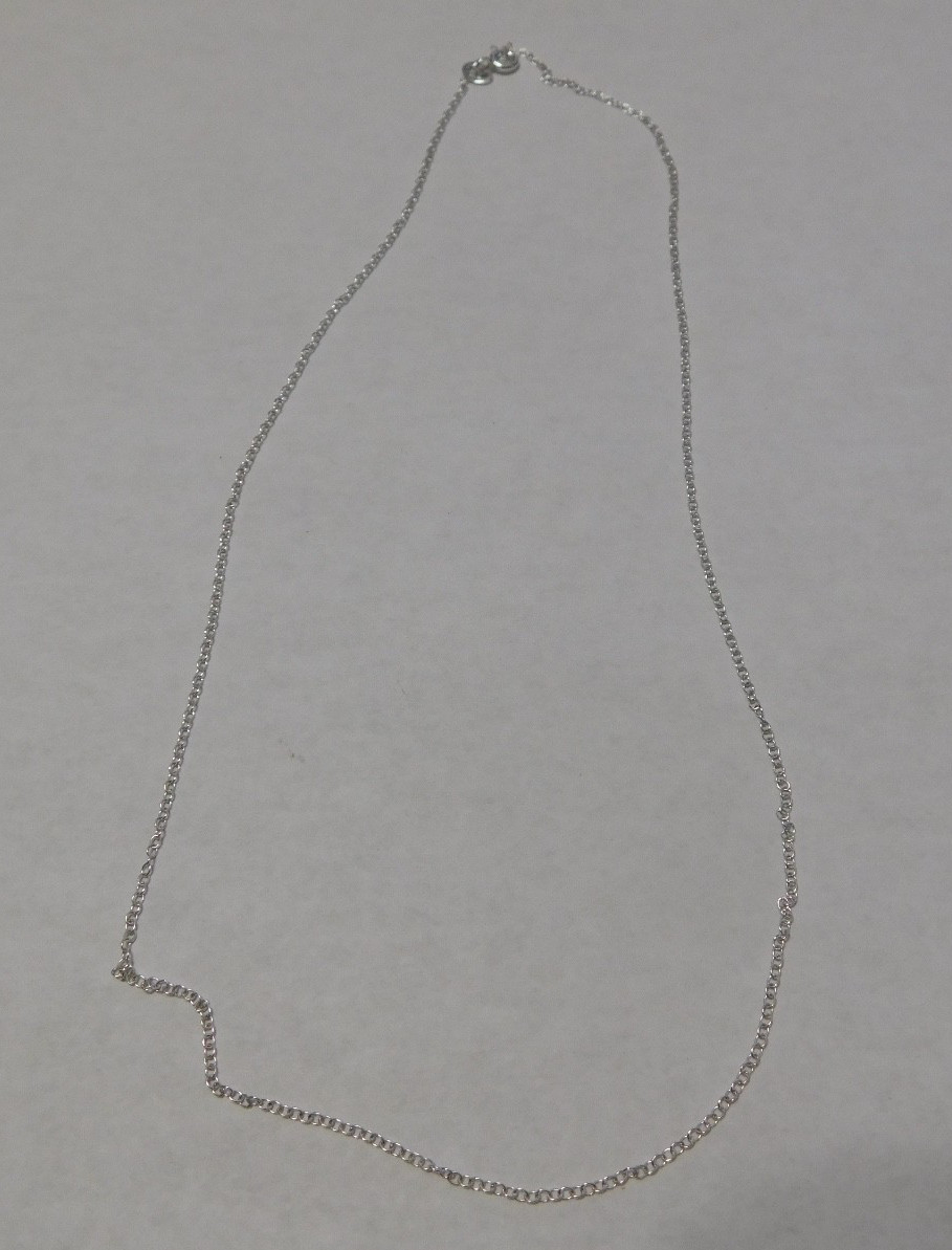 Unbranded Dainty Sterling Silver 925 HAN Chain Necklace 18″ Pre-owned