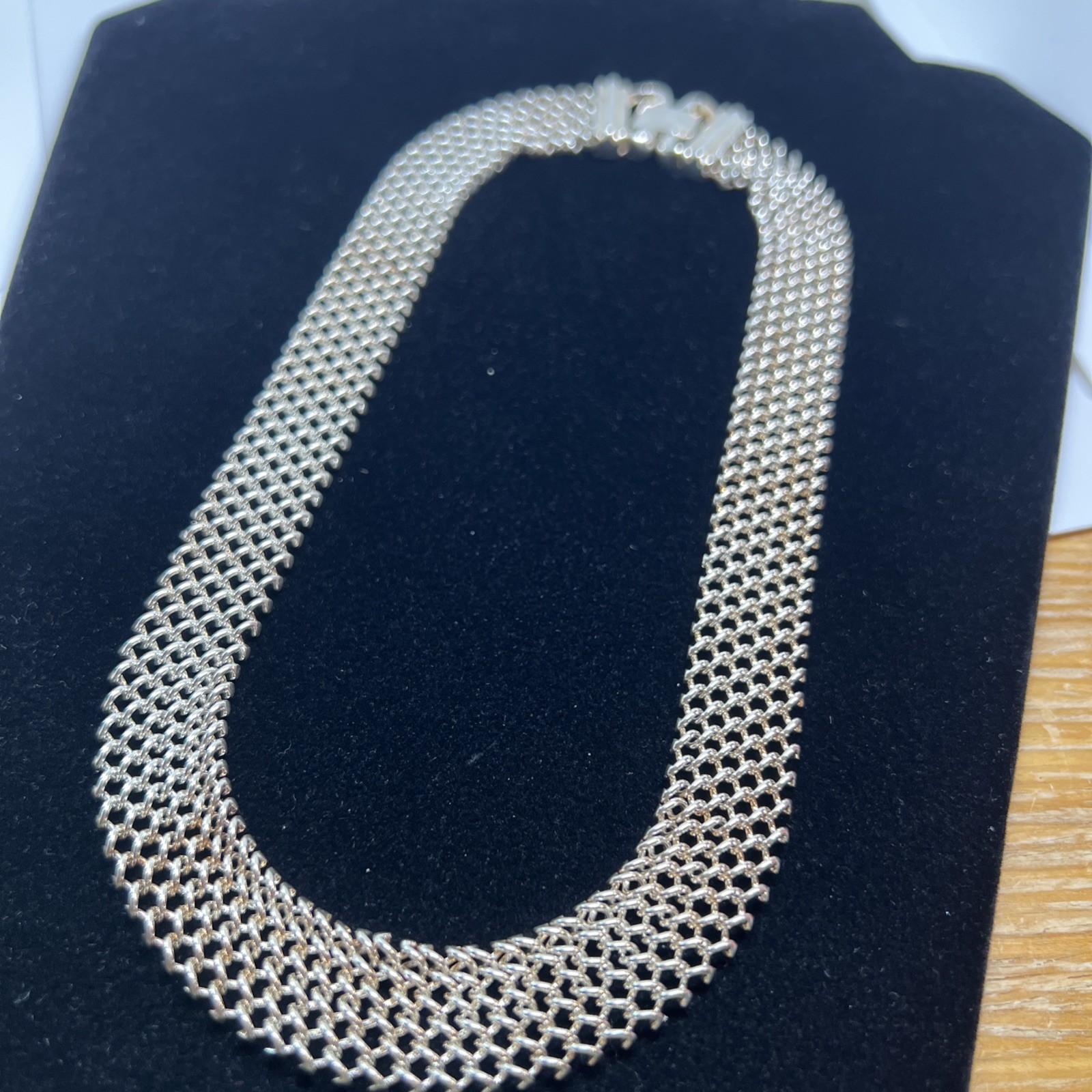 Vintage Signed Italy Milor 925 Sterling Silver Neck­lace 17.5” 65g