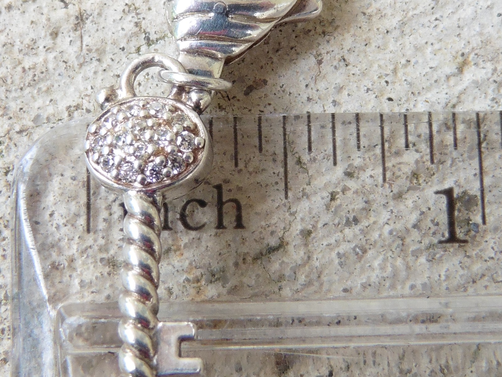 Judith Ripka Key Charm/Pendant S.S. 925