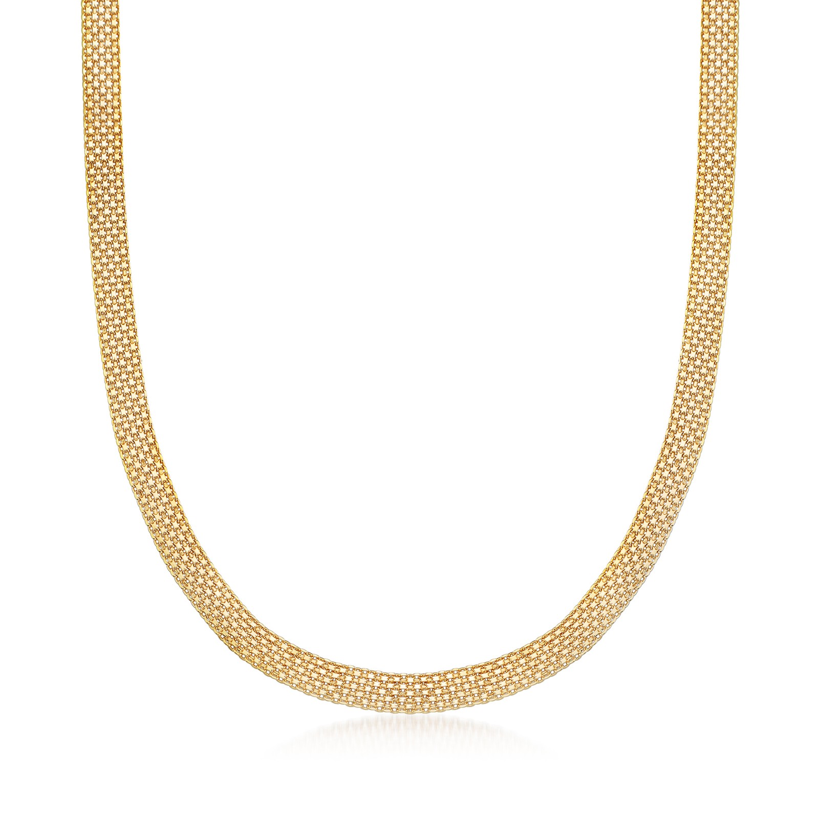 Ross-Simons 18kt Gold Over Sterling Bismark-Link Necklace. 20 inches