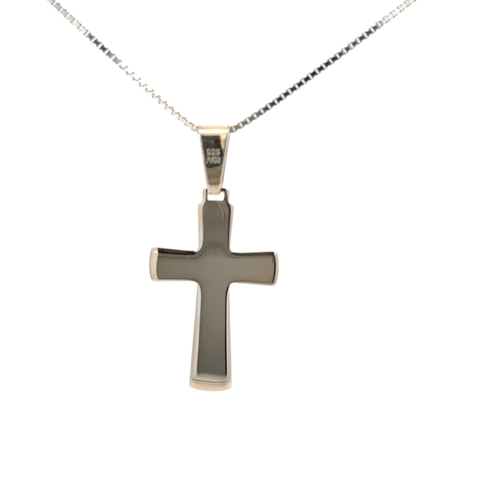 Sterling Silver Cross Pendant (3/4 x 1 1/2 Inch)