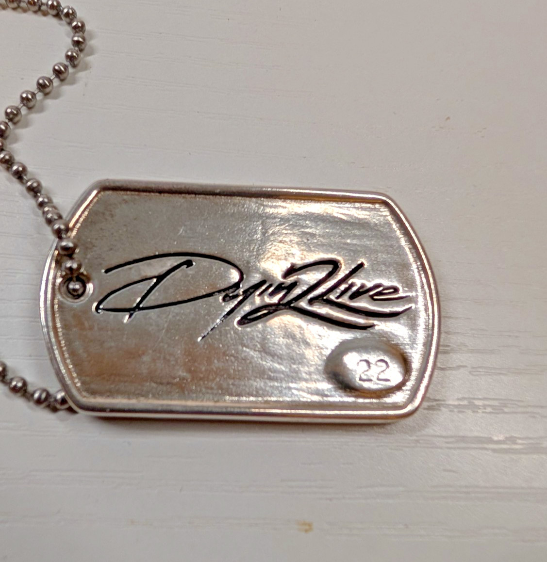 Speakeasy Original Fxck Cancer .935 Silver Heavy 1oz Dog Tag Pendant 22/25