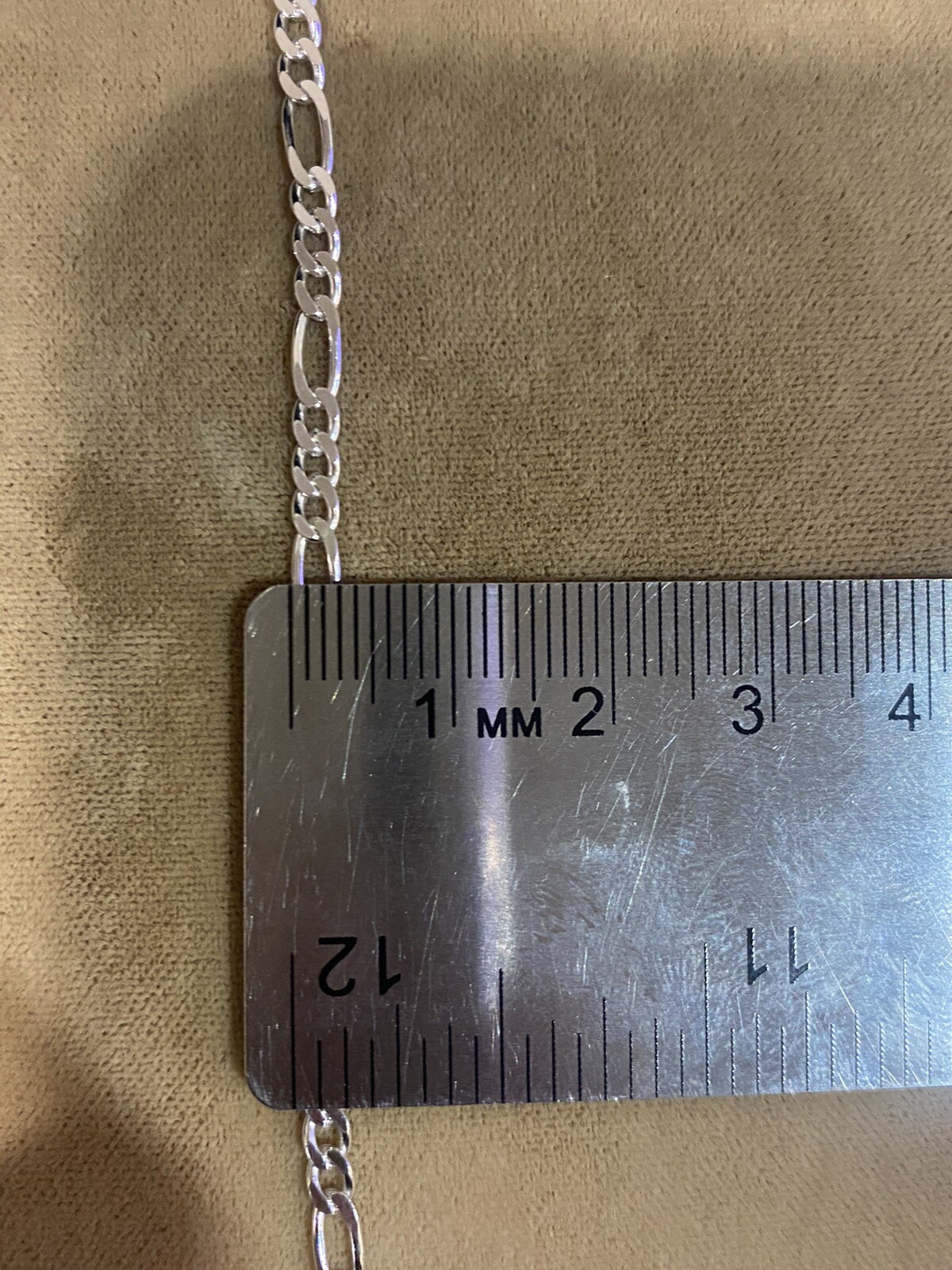 .925 Sterling Silver Mens Womens Figaro Chain Necklace 16 18 20 22 24 26 28 30
