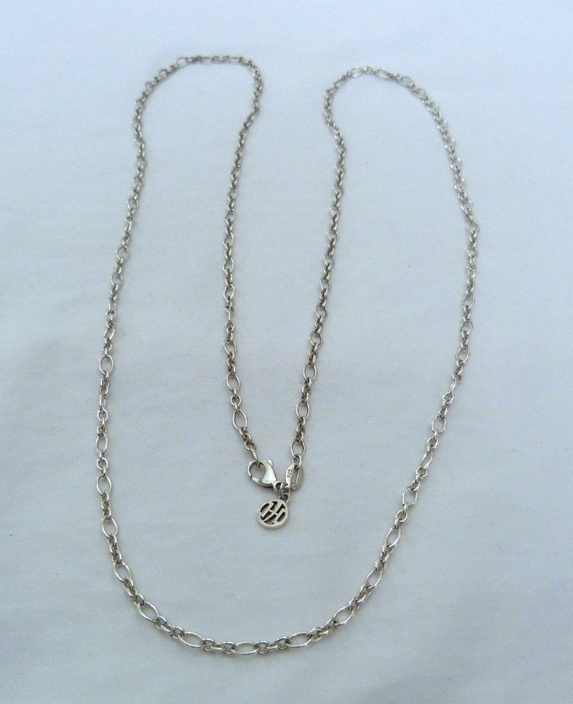 JOHN HARDY STERLING SILVER 4MM CLASSIC CHAIN COLLECTION CABLE LINK NECKLACE ~36″