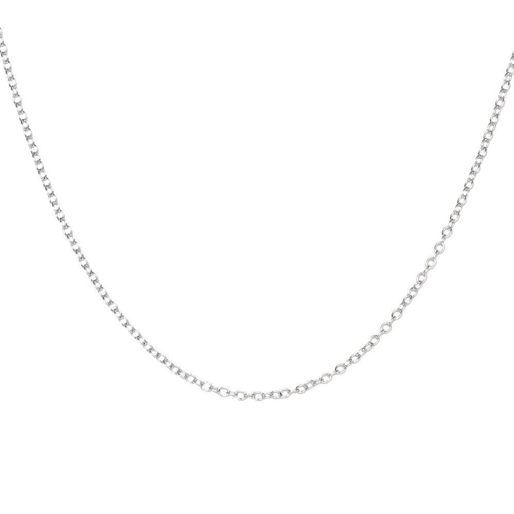 Novobeads Sterling Silver 16180 Necklace Fine Silver Chain, Silver 18 inch