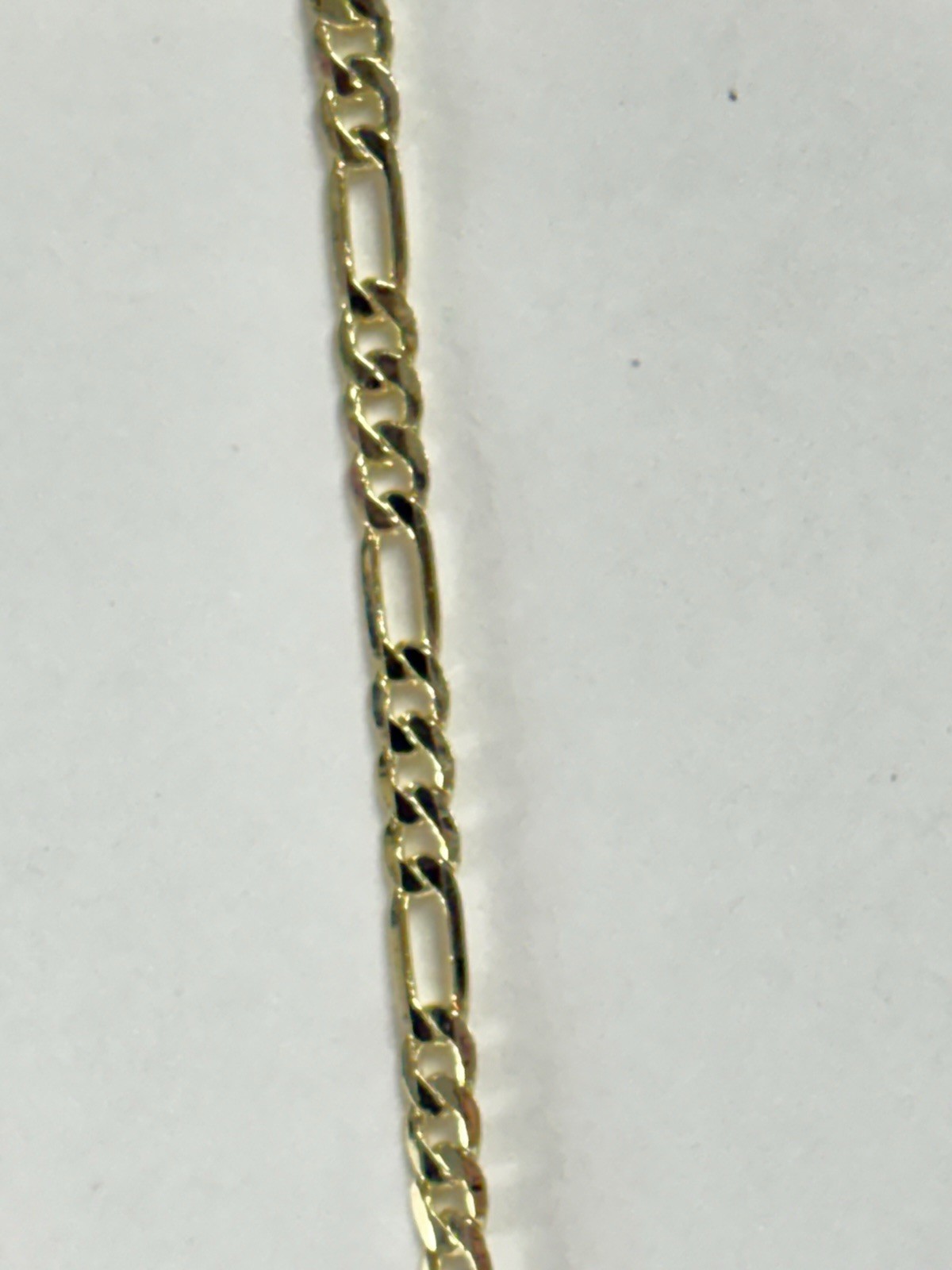 18k 750 Italy STAMPED Gold Filled/Plated Figaro Chain ~ 22” ~ 3mm ~ 11 grams