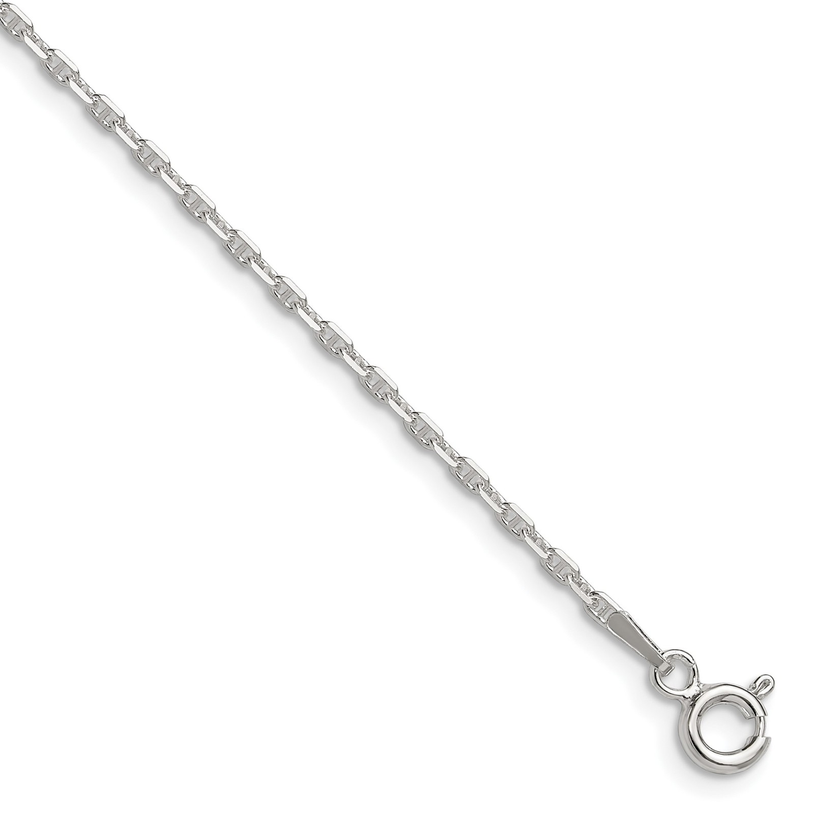 Sterling Silver Polished And D/c Mariner Link 1.75-5.5mm 7-24″