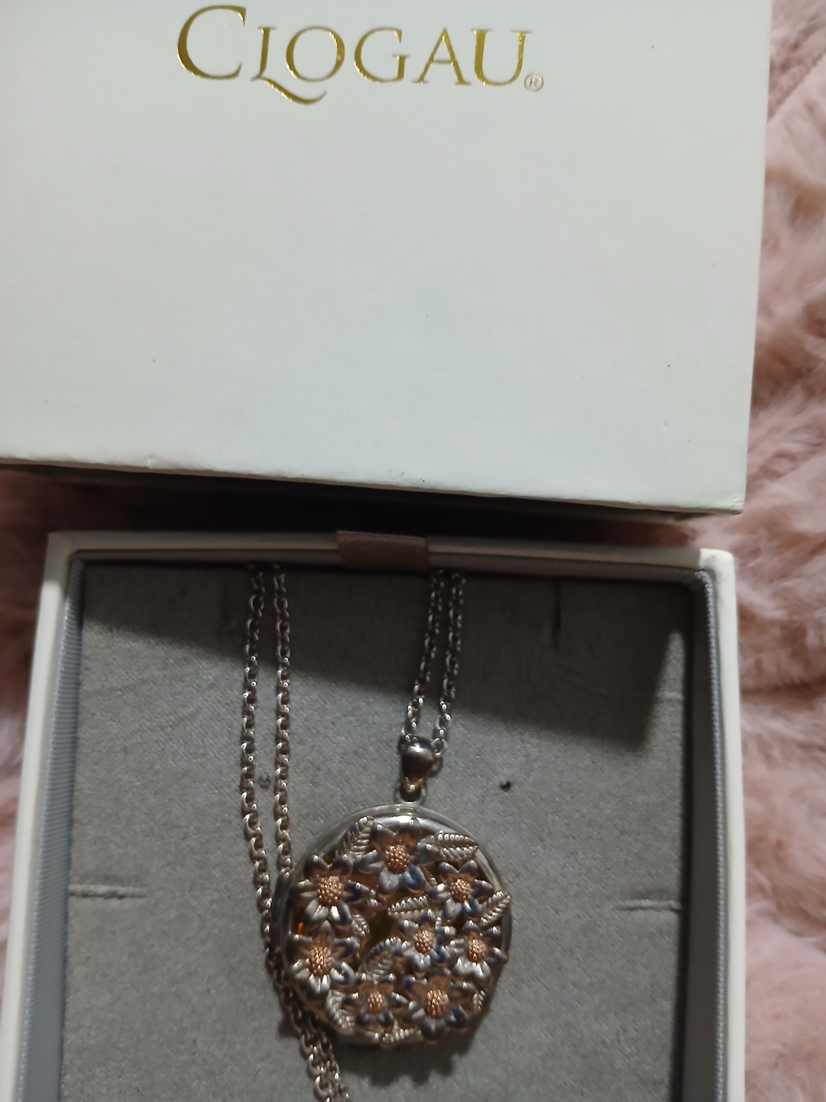 Early Clogau Flower Locket New In Box Never Worn Good Gift Rare Find 🎄