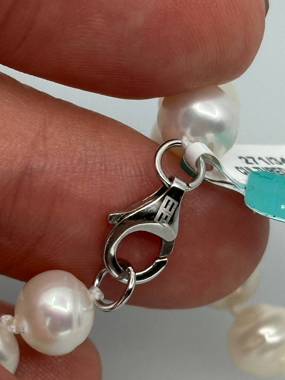 NWT $200 EFFY White Pearl Necklace Genuine Freshwater Pearl Necklace for Women