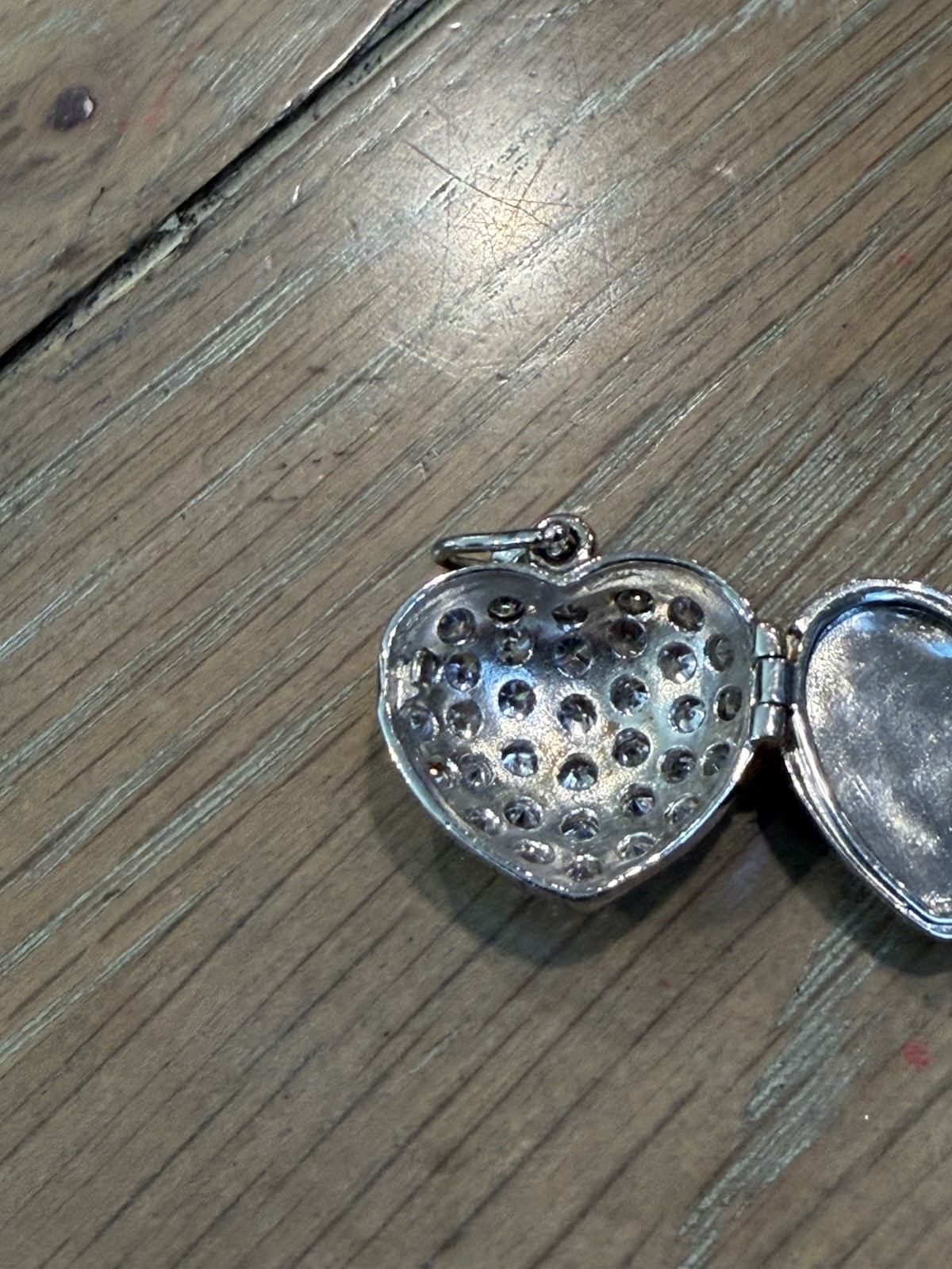 Heart Locket – Sterling Silver Pave CZ Pendant