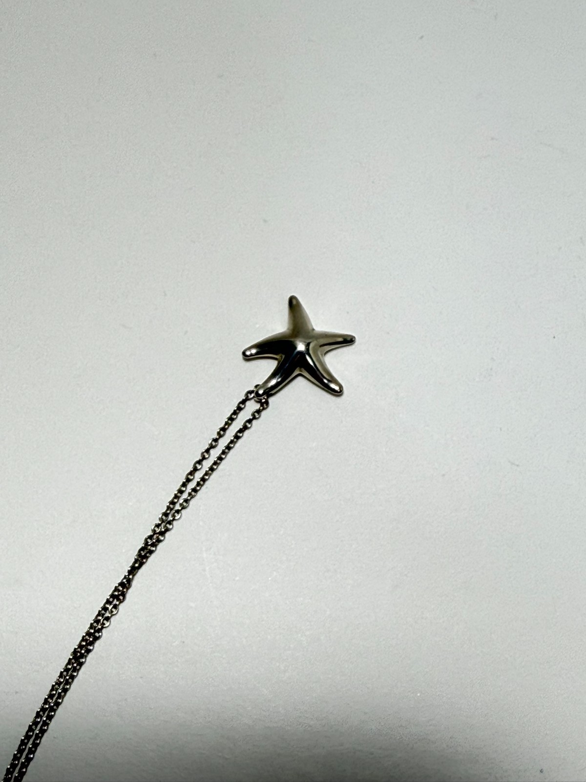 TIFFANY & Co Starfish Elsa Peretti Necklace Pendant Sterling Silver 925 USED F/S
