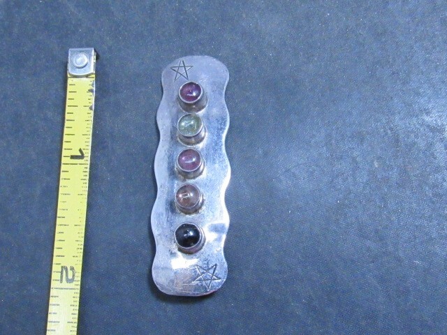 multi stone sterling pendant southwestern