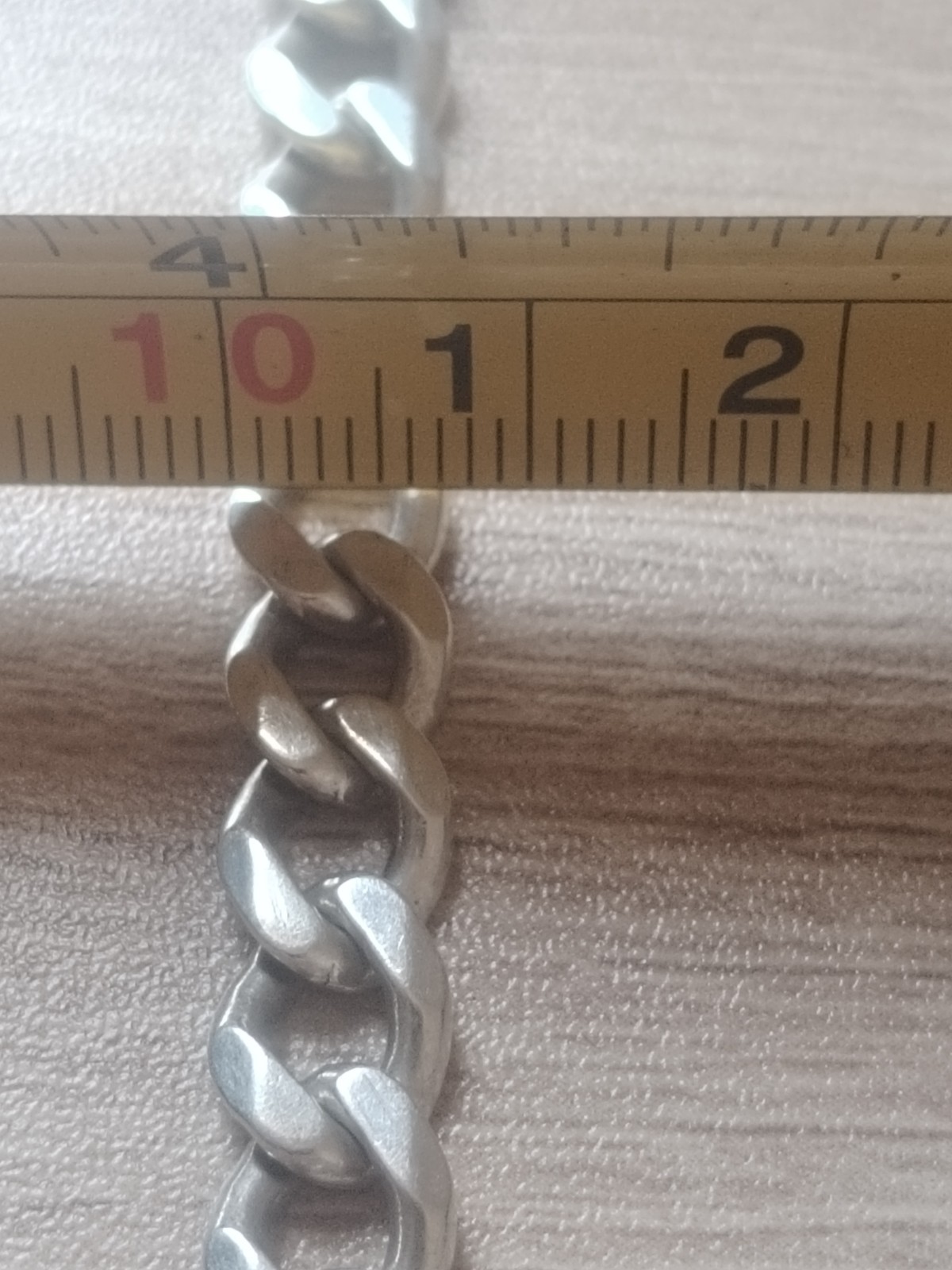 CC 925 Sterling Silver HEAVY 21 inch 53сm 7mm Cuban curb link Chain 48g