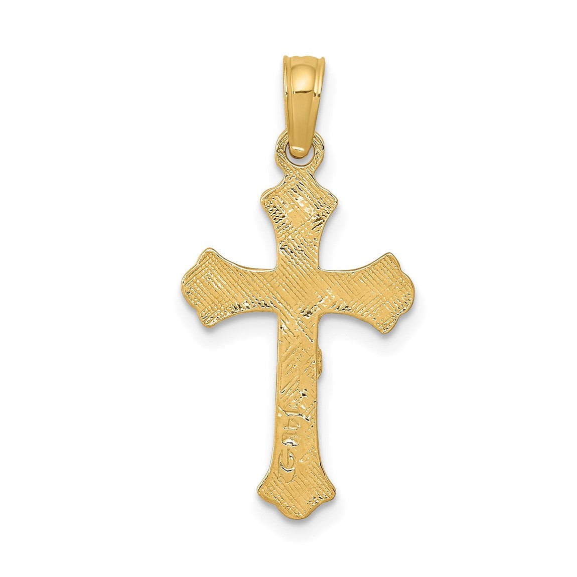 10k Yellow Gold Inri Crucifix Pendant