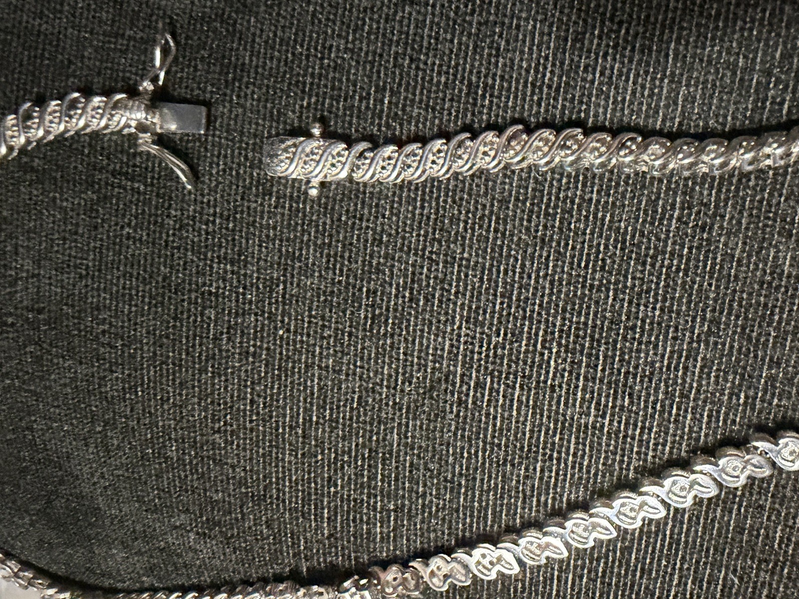 Vintage 17” Diamond Tennis Chain Necklace – 200 Melee Diamonds, 24g .925 Silver