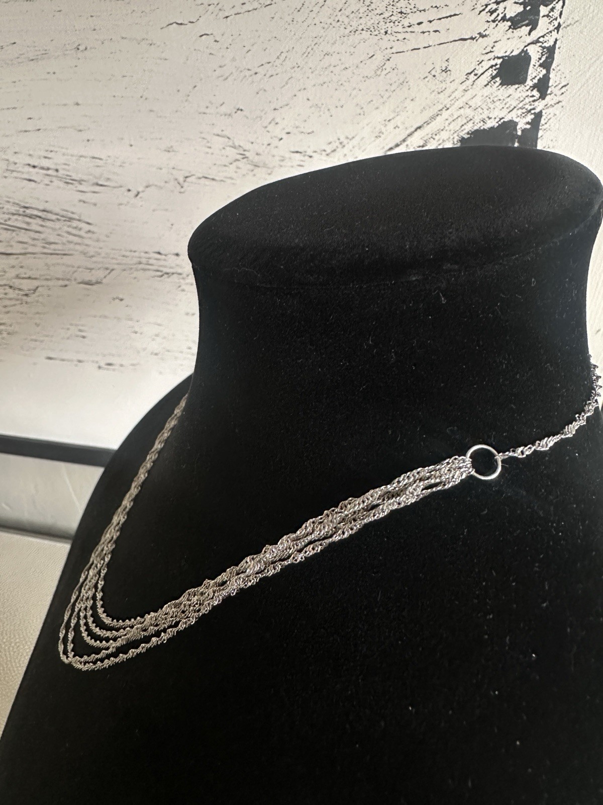 Sterling Silver AK Turkey 20 Inch Layered 5 Strand Chain