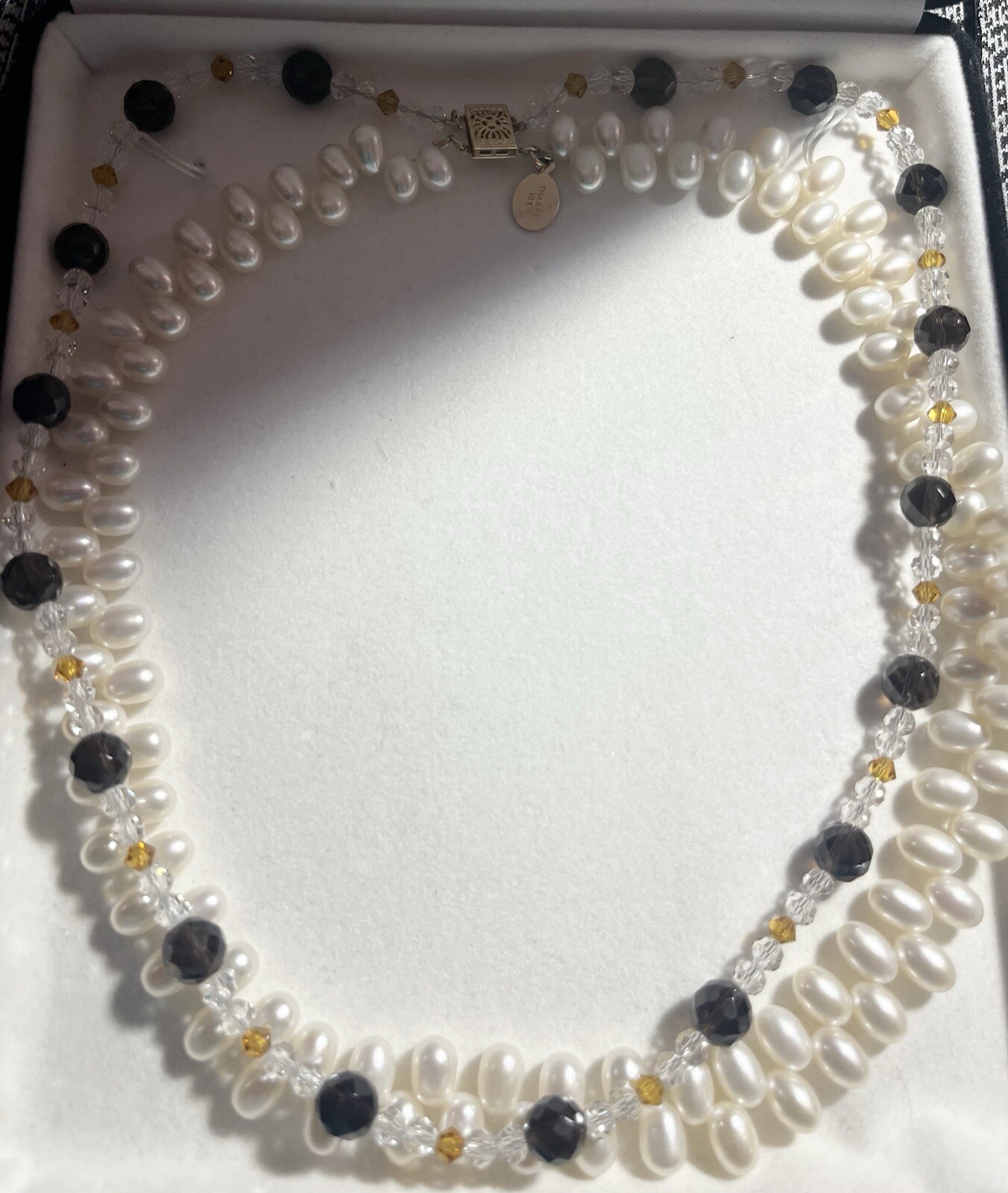 ESTATE 10k Yellow Gold Cultured Pearls Beads Doble Strand Necklaces 51.49G