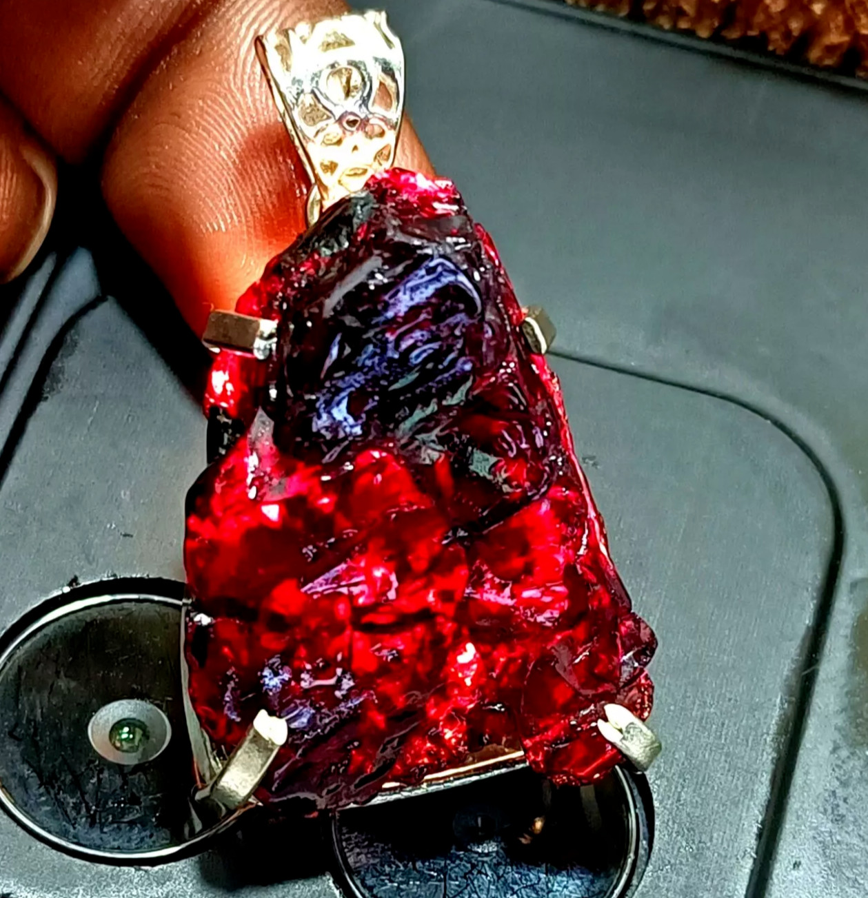 GIE Certified 92.74 Ct Natural PAINITE 925 Solid Silver Pendant LOOSE Gemstone