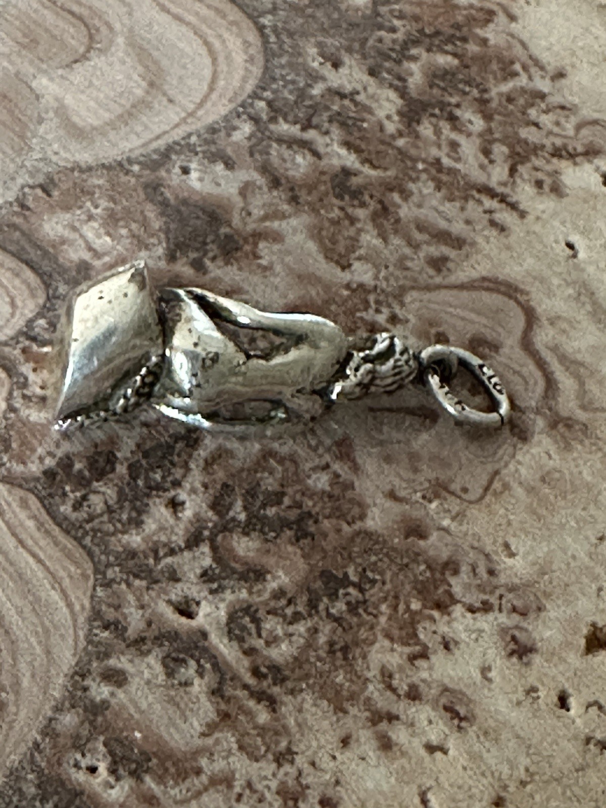 Vintage Sterling Silver Mermaid Lady Charm Pendant Sea Ocean Beach Fun