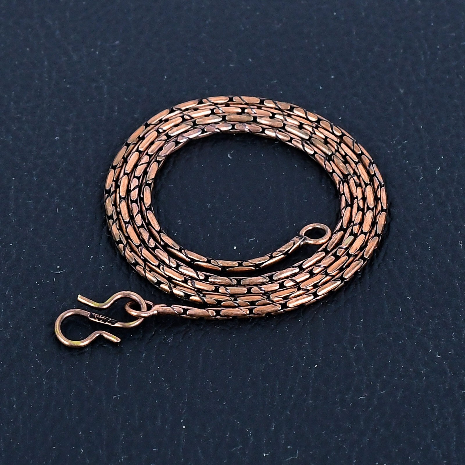 100% Oxidized Solid Copper Wheat Chain For Necklace Jewelry For Birthday Gift C5