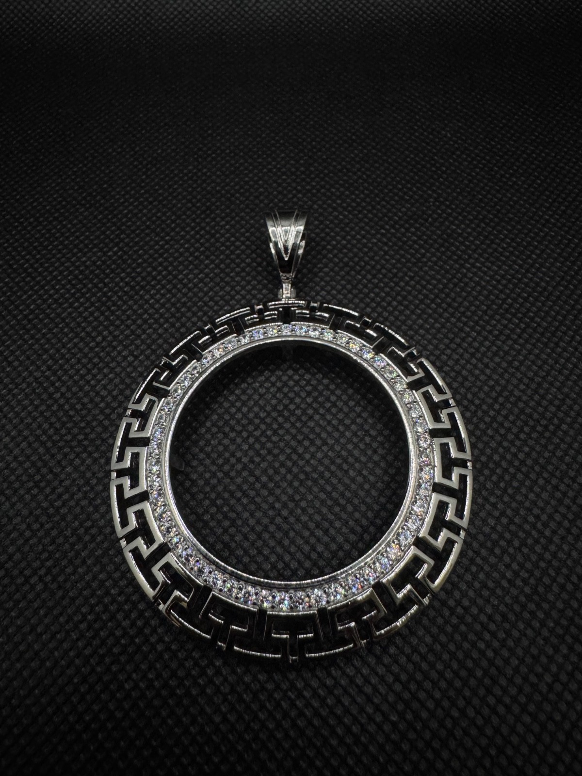 Nugget Pendant Aztec Greek Bezel FOR Centenario Libertad 925 STERLING SILVER