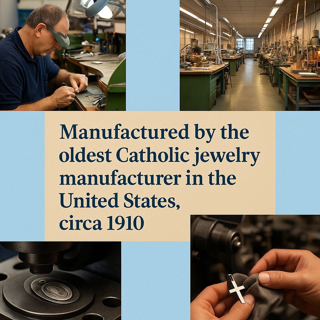 Sterling Silver Four-way Medal Miraculous Scapular Saint Christopher /Joseph