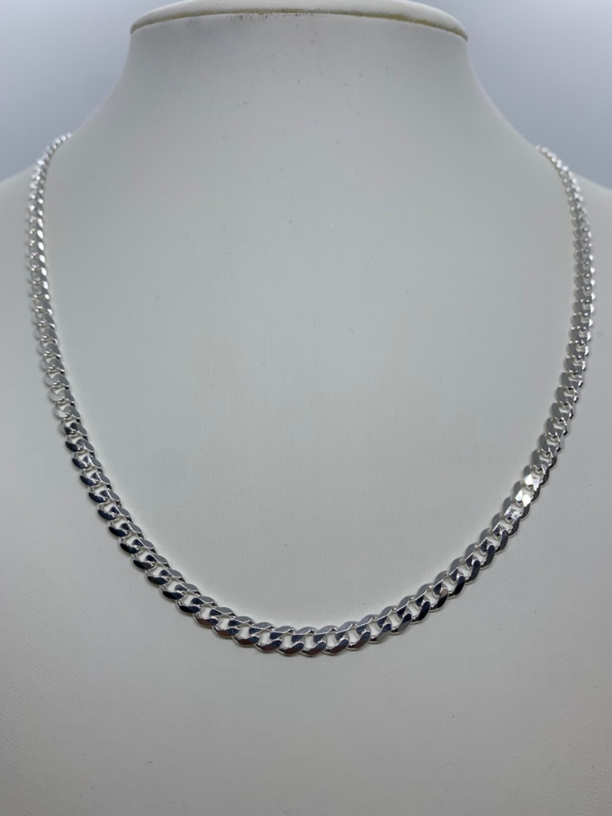 925 Sterling Silver 4.5mm Cuban Link Chain Necklace Men’sWomen’s 16-36″ Italy