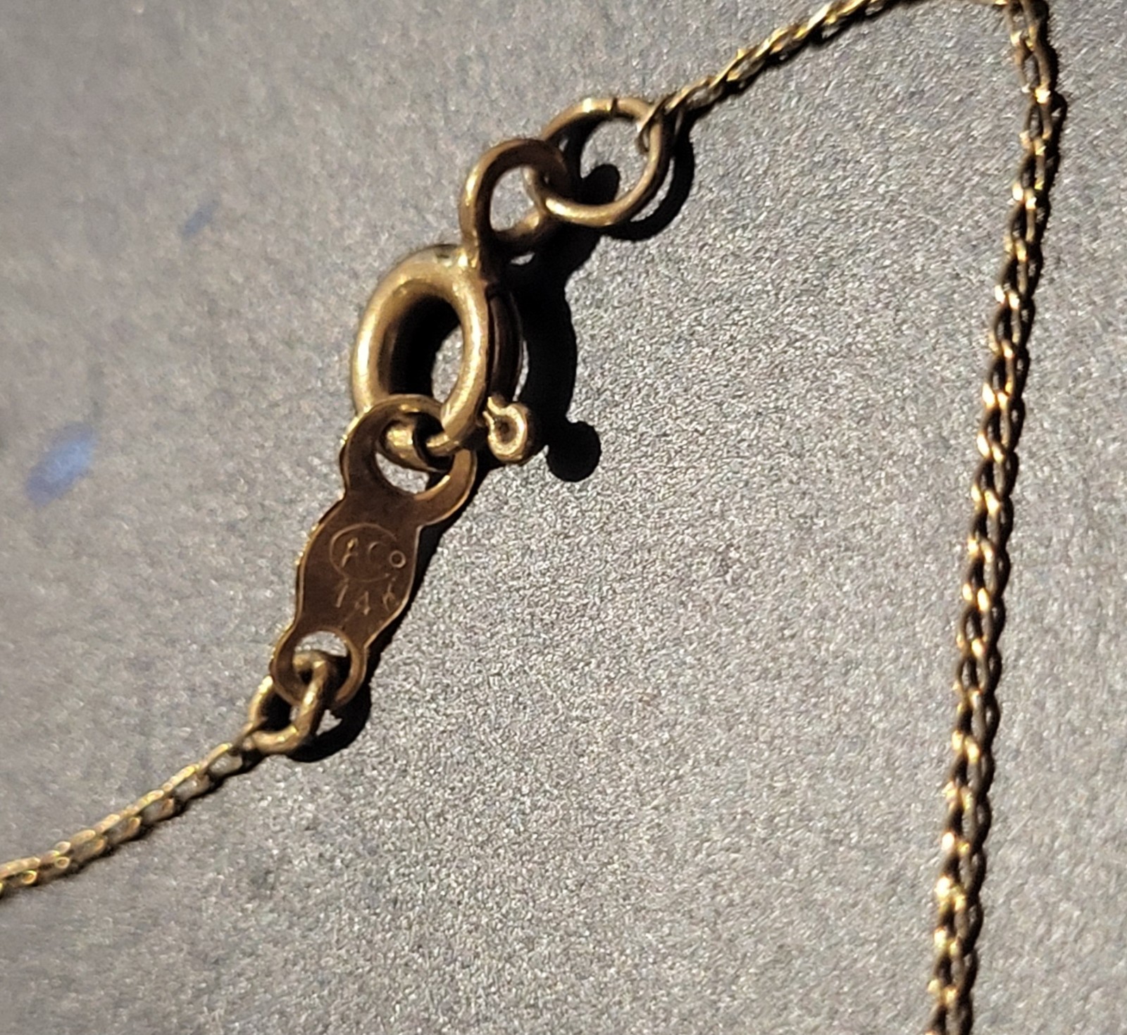 PRICE REDUCED, 14k gold necklace chain 17 Inches FREE SHIPPING