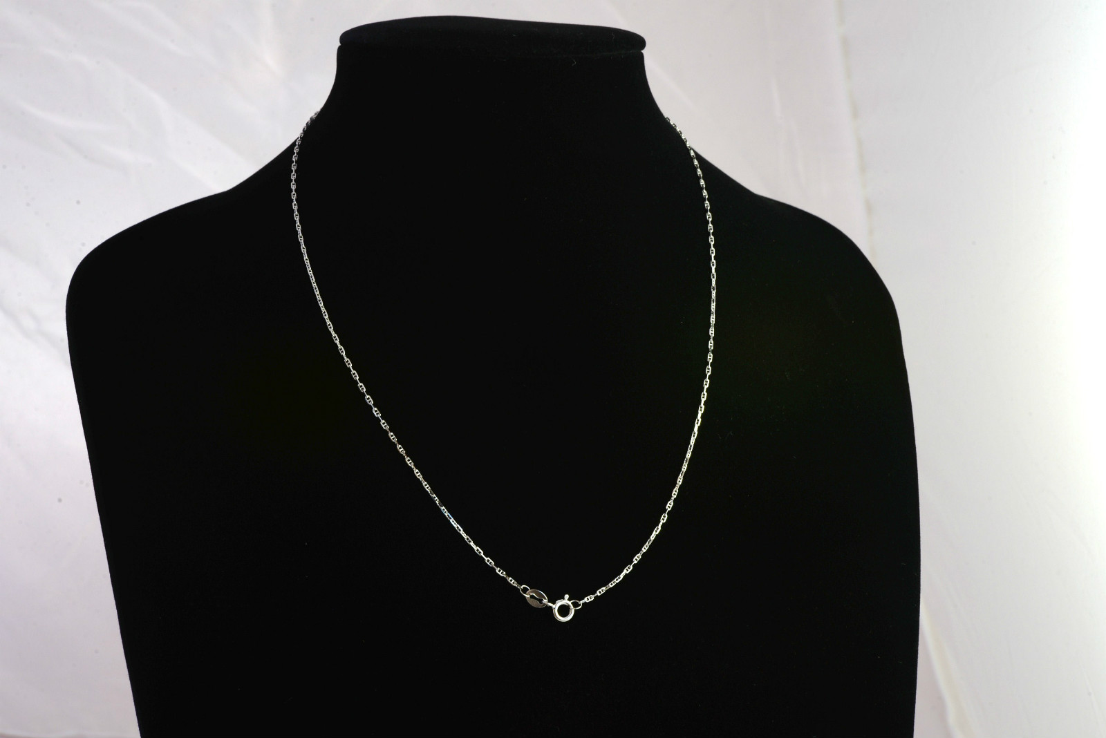 S925 Fine Sterling Silver Necklace Chain 1mm / 18″ / 1.9g USA seller