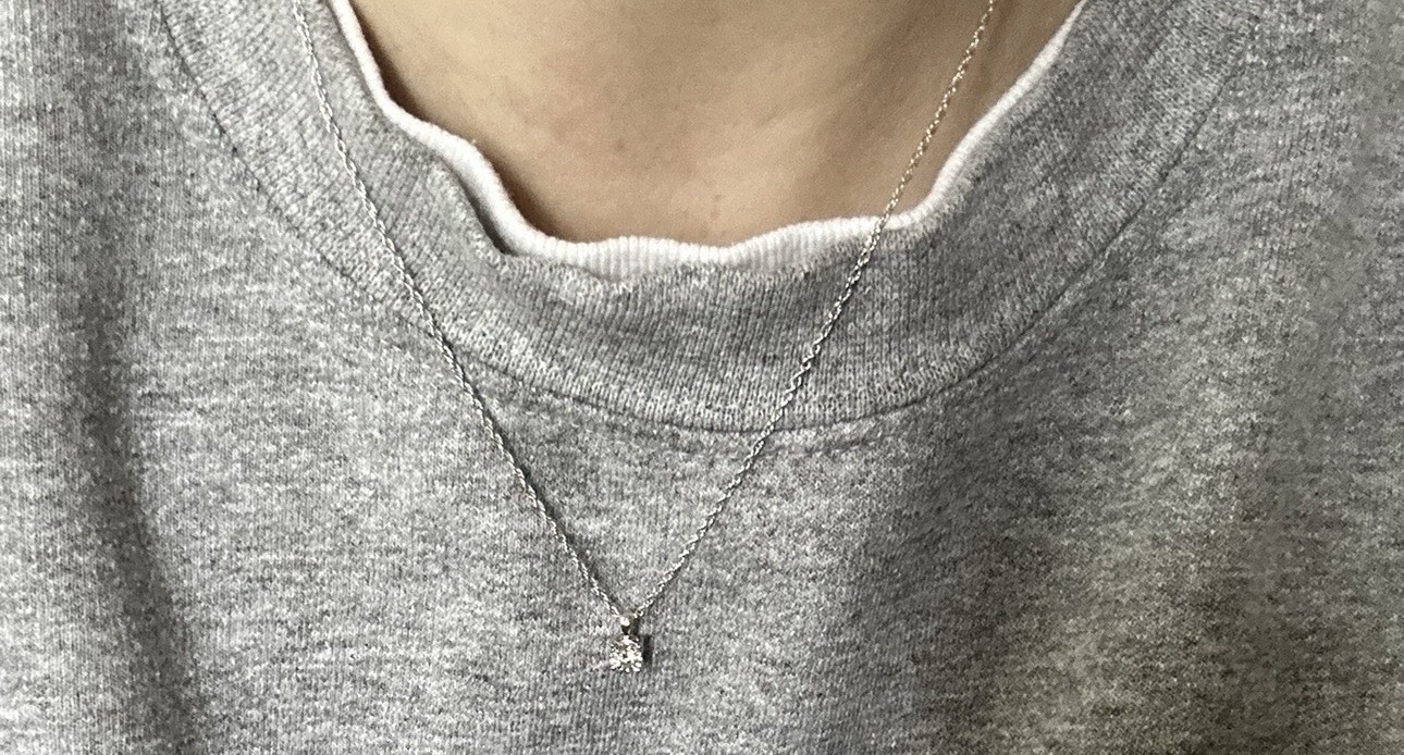 Kay Jewelers 1/3 ctw Round Diamond Solitaire Pendant Necklace 18 in .925 SS