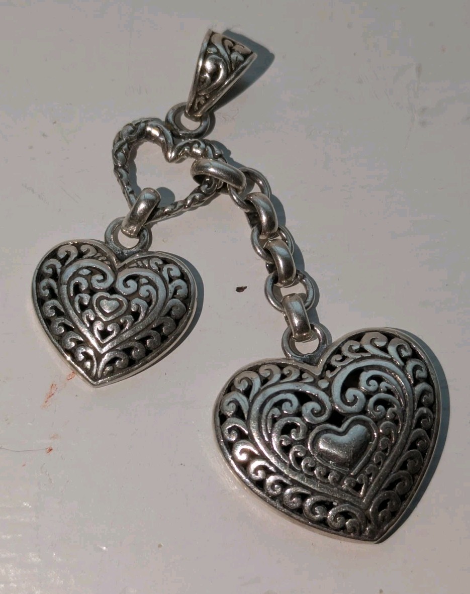 ATI Heart Sterling Silver 925 Pendant Charm