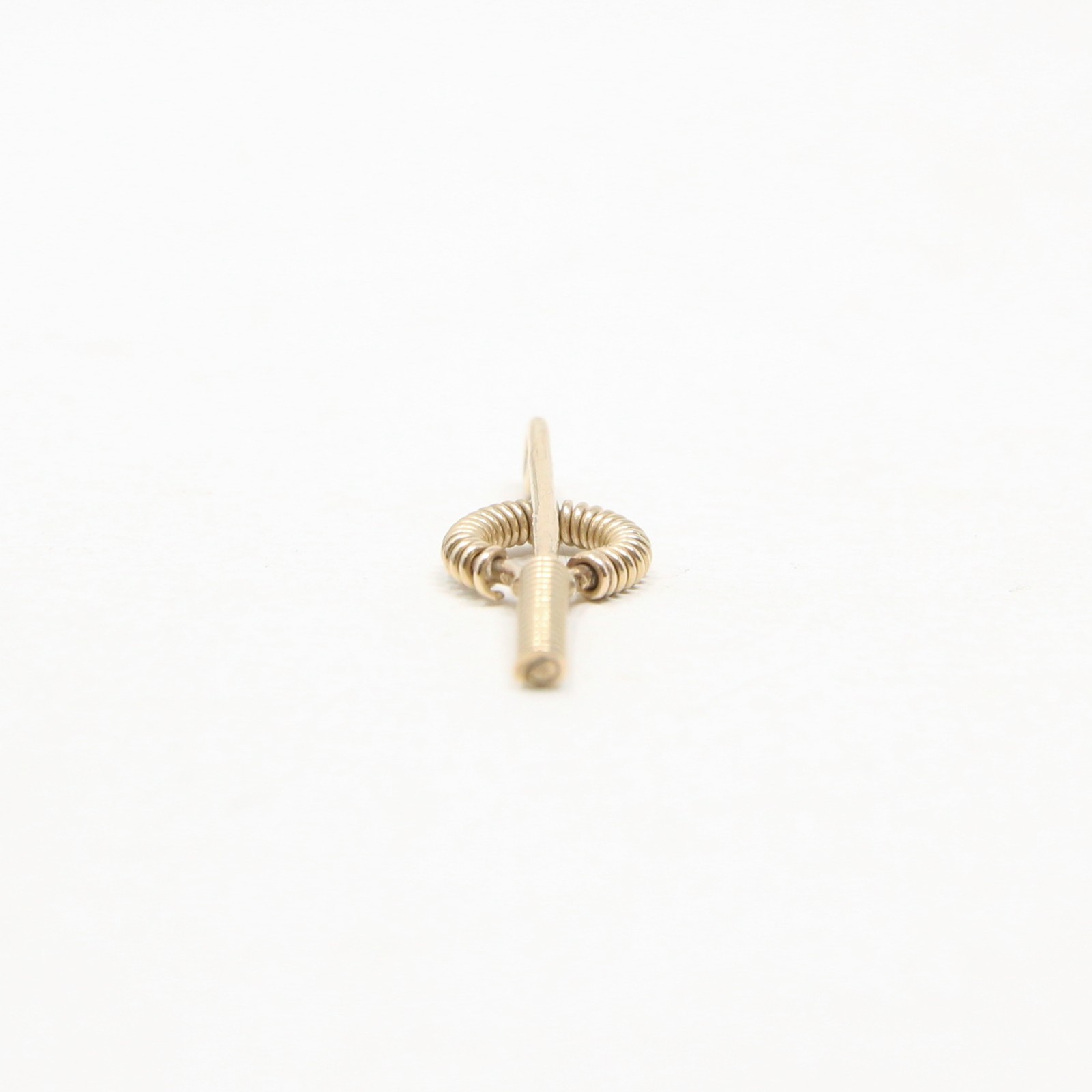 Vintage 1978 English Hallmarked Solid 9ct Gold Modernist Key Pendant