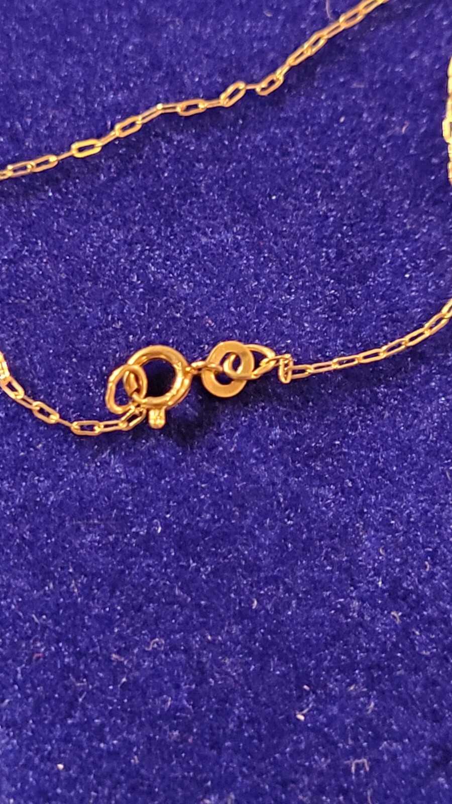 14k Yellow Gold NATURAL PINK TOURMALINE Pendant w 18″ Cable Chain Approx .24 ct
