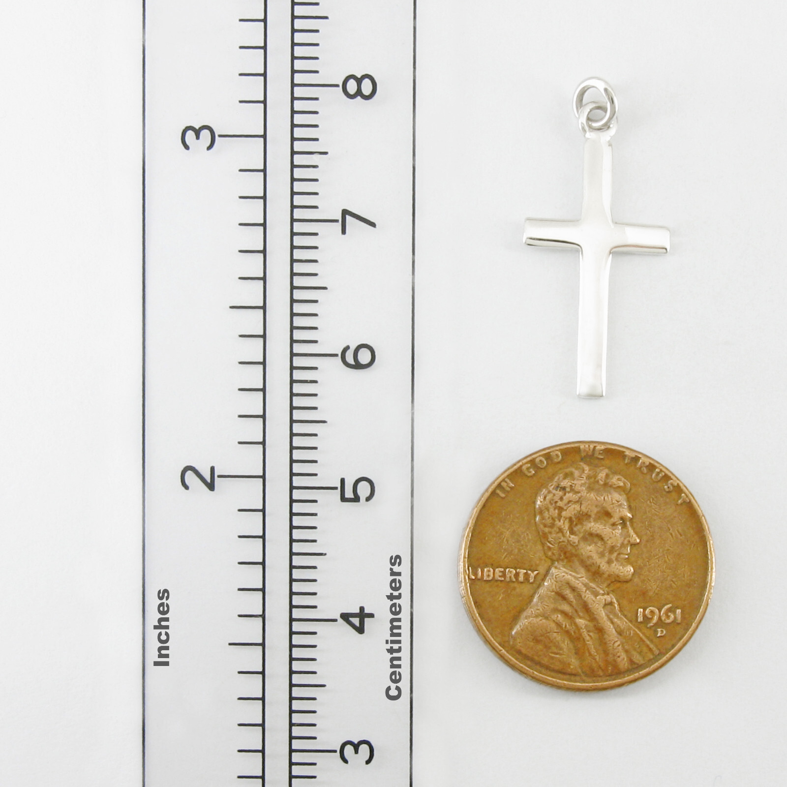 Small Cross “Back to Basics” Pendant – ‘925’ Sterling Silver – Use Your CHAIN!