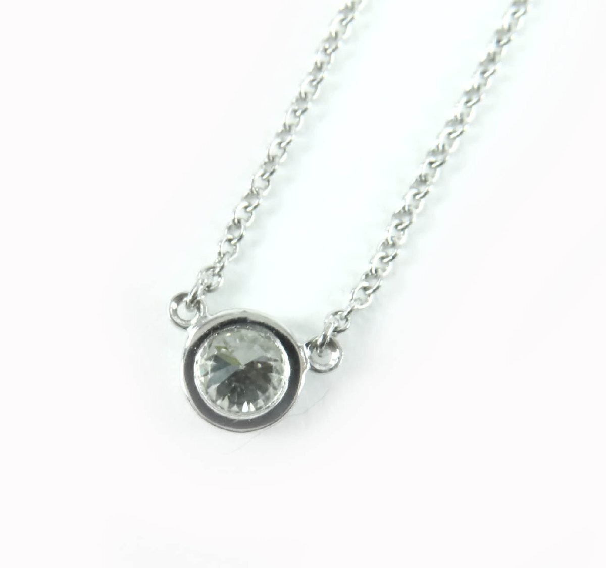 Tiffany & Co. Elsa Peretti By The Yard PT950 0.23ct I VVS1 3EX NONE 1PD Necklace