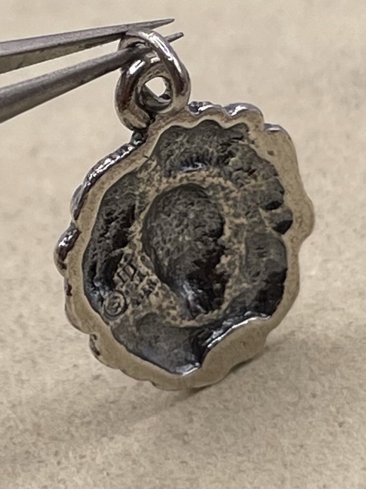 Retired James Avery Lions Head Charm Pendant ORIGINAL Uncut Loop Sterling Silver