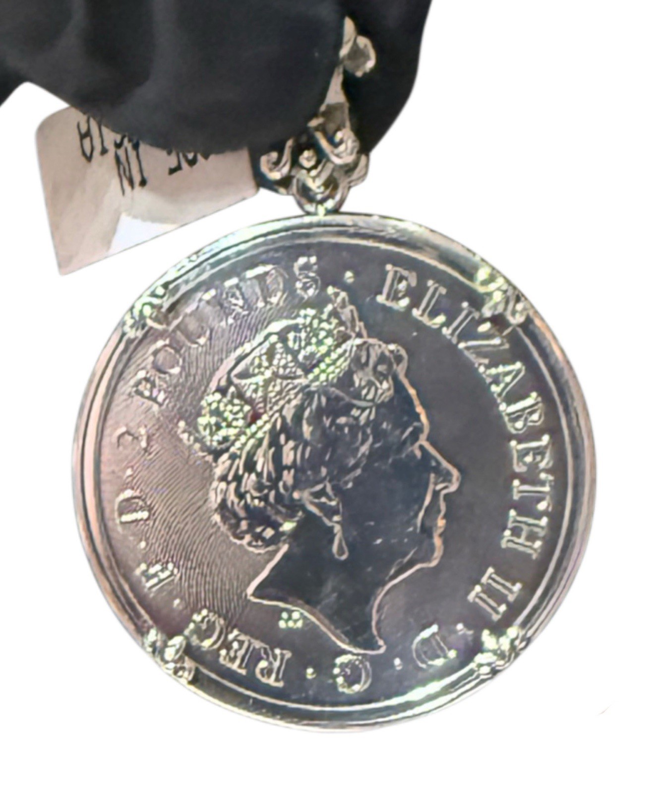 Samuel B 2022 Britannia Fine Silver Coin Pendant w 18K & 925 SS~ NOS J609378 NWT