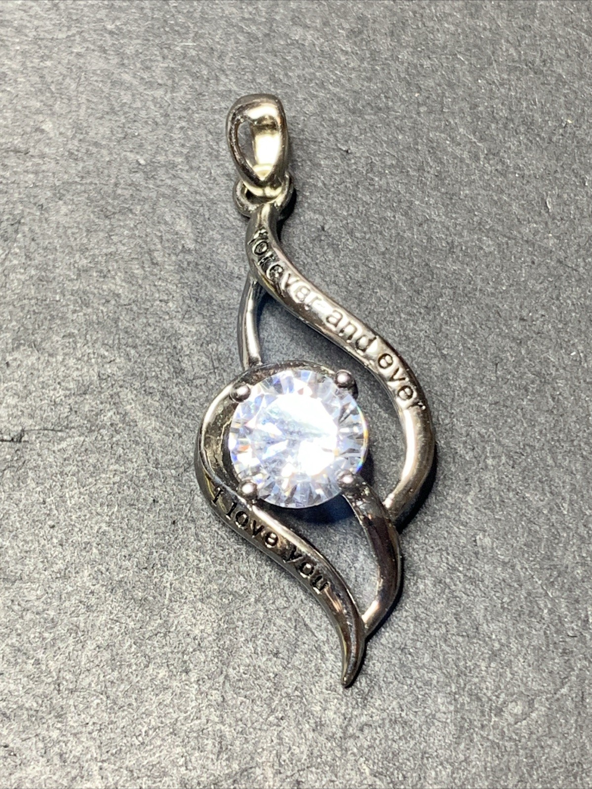 STERLING SILVER 925 Lot Necklace Pendant A17 MUATOGIML New I Love You Forever
