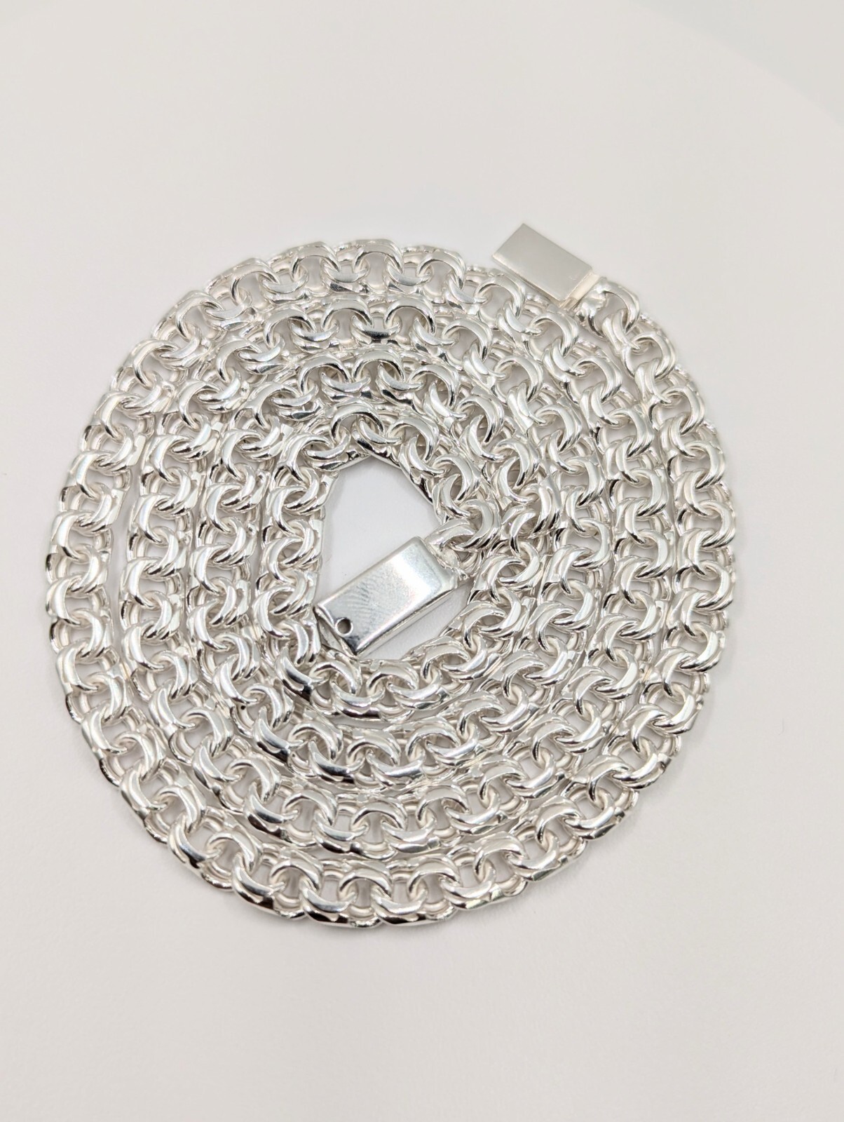 925 Sterling Silver Chino link Chain 6.2 mm for men and women