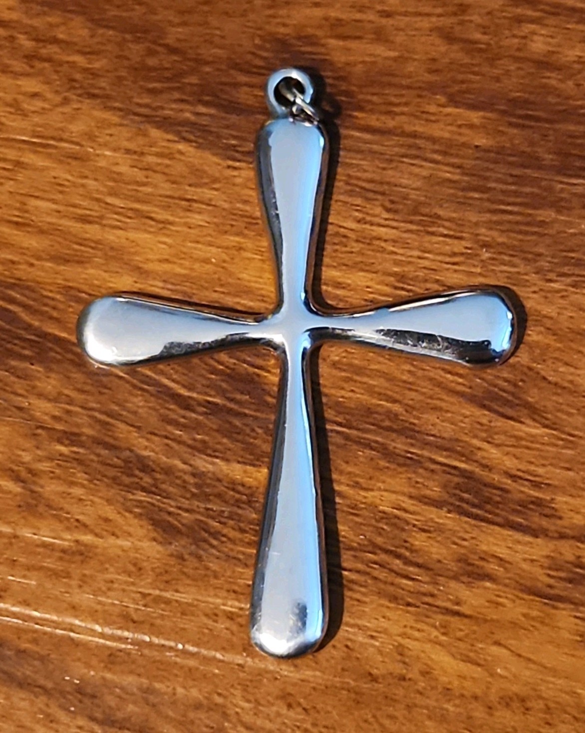 Large 2 1/2 Inch Cross Pendant 925 Signed and Tested Sterling Silver 12.69 Grams