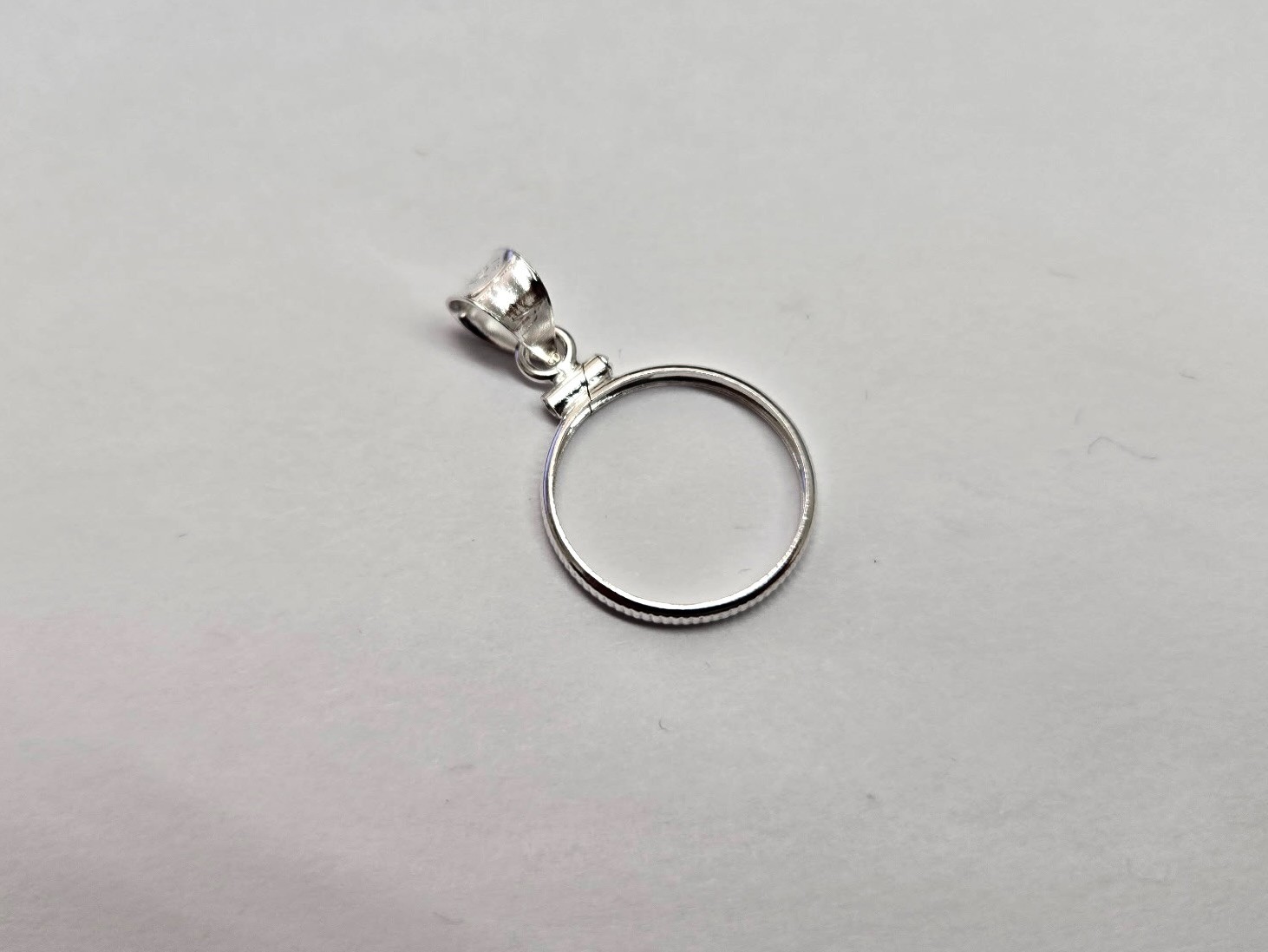 925 Sterling Silver 10 Cent Dime Coin Bezel Frame 18mm Screw Top Coin Edge