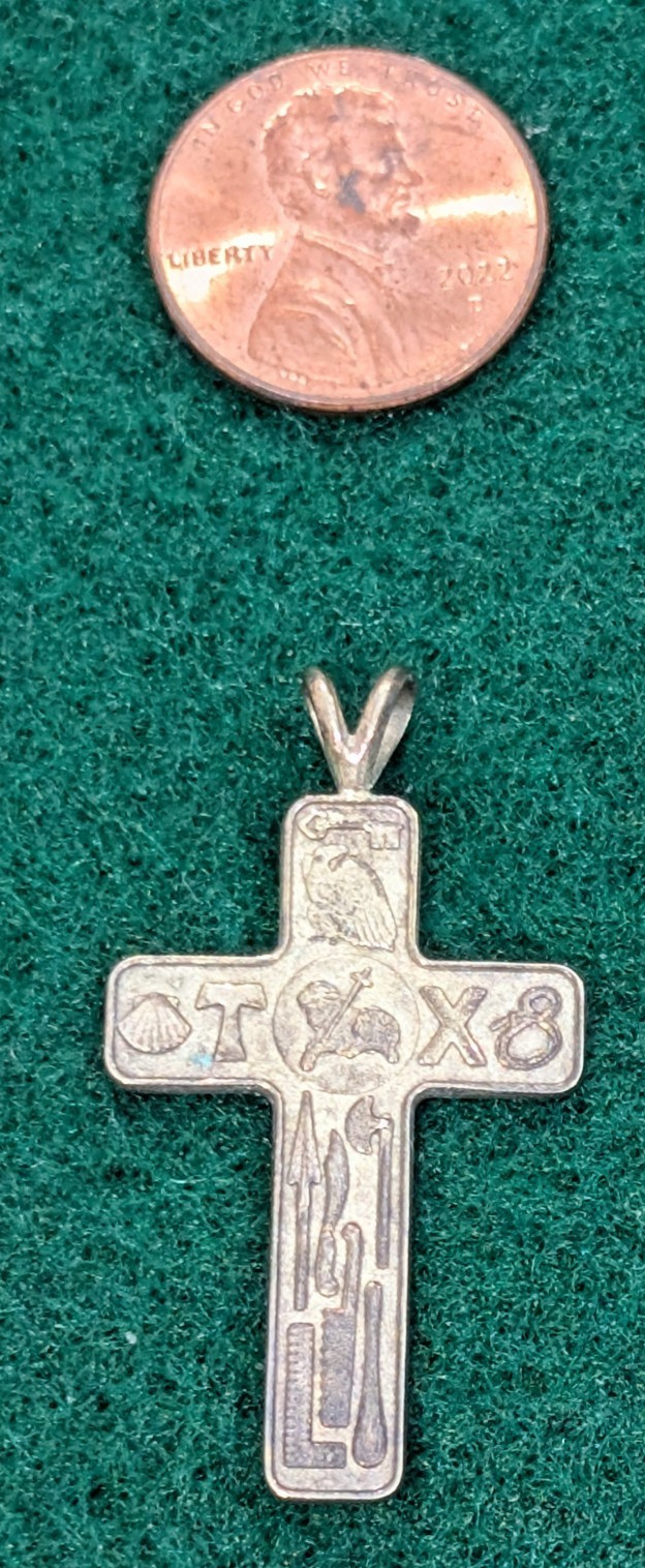 Chapel Apostle Cross Pendant represents Jesus and Apostles 925 Sterling Silver