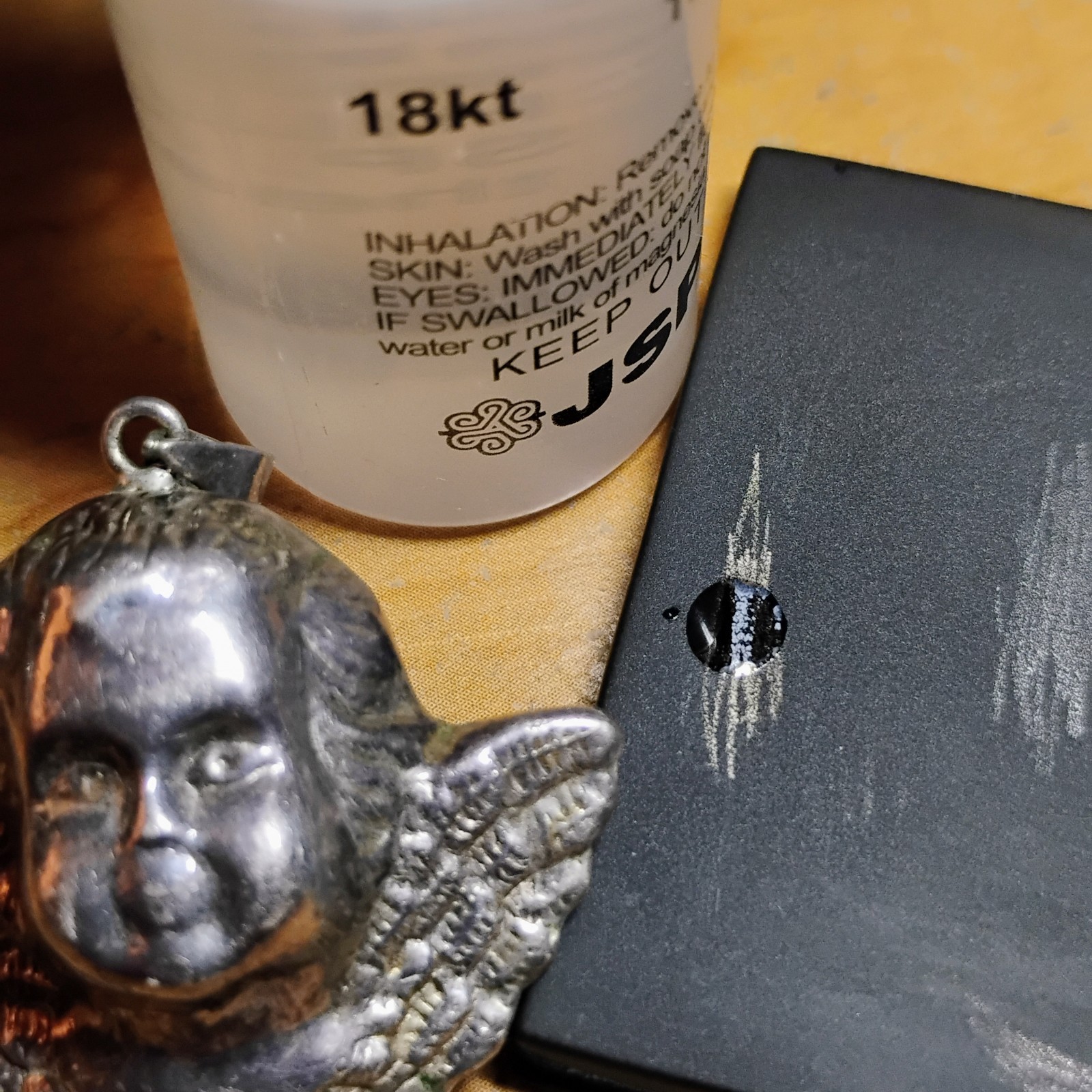 2 Sterling Silver 925 Angels 3D Puffy And Creed February Violets Pendants